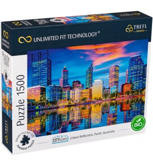 Пъзел Trefl от 1500 части - Градски отражения, Австралия