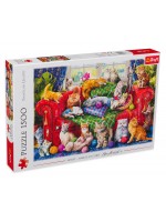 Пъзел Trefl от 1500 части - Сладки котета на дивана