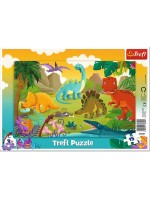 Пъзел Trefl от 15 части - Динозаври Пъзел Trefl от 15 части - Динозаври