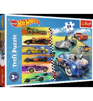 Пъзел Trefl от 24 макси части - Бързаците от Hot Wheels
