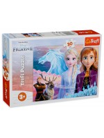 Пъзел Trefl от 30 части - Смелостта на сестрите, Frozen 2