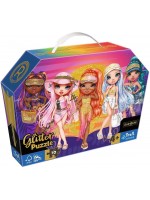 Пъзел Trefl с брокат от 70 части - Блестящи кукли