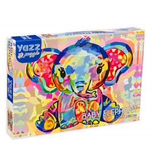 Пъзел Yazz Puzzle от 1000 части - Бебе слонче