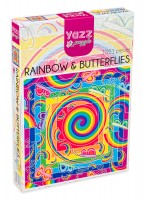 Пъзел Yazz Puzzle от 1023 части - Дъга и пеперуди