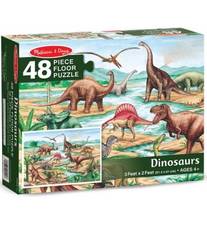 Пъзел за под  Melissa & Doug - Динозаври, 48 части
