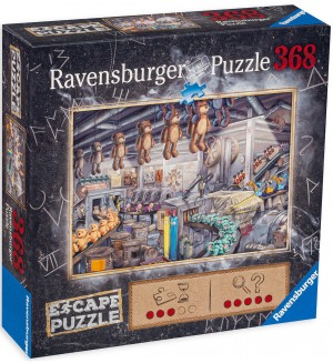 Пъзел-загадка Ravensburger от 368 части - Фабрика за играчки