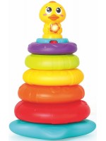 Пирамида за нанизване Hola Toys - С музика и светлина, Пате