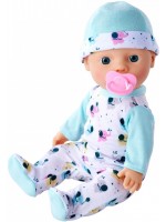 Пишкаща кукла-бебе Simba Toys New Born Baby - С пижама на слончета, 30 cm