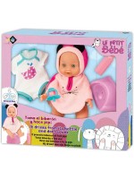 Пишкаща кукла Loko Toys - С хавлия и гърне, 30 cm