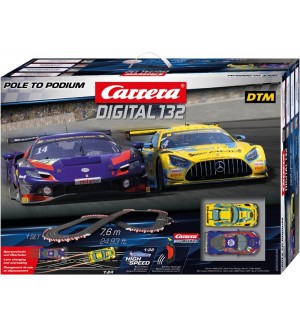 Писта Carrera Digital 132 - Pole to Podium, с две колички, 7.6 m, 1:32 Писта Carrera Digital 132 - Pole to Podium, с две колички, 7.6 m, 1:32