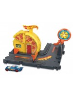 Писта Hot Wheels City exporer - Бензиностанция-пица с количка 