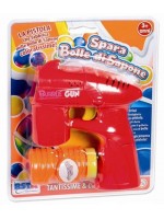 Пистолет за сапунени балони RS Toys, с 38 ml течност, червен