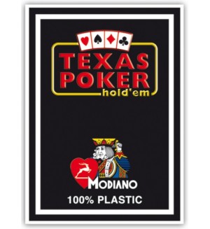 Пластични покер карти Texas Poker - черен гръб