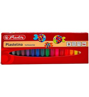Пластилин Herlitz - 16 цвята 