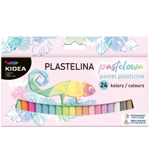 Пластилин Kidea - 24 цвята, Пастел