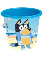 Пластмасова кофичка за пясък Micki - Bluey, синя