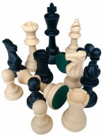 Пластмасови фигури с филц за шах Manopoulos, 95 mm