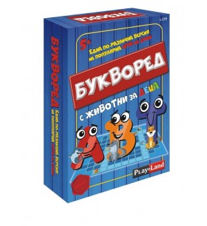 Настолна игра PlayLand - Букворед с животни за деца