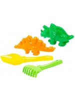 Плажен комплект Polesie Toys - Динозавър, 4 части