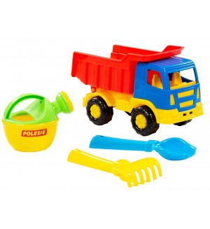Плажен комплект Polesie Toys - Камион, 4 части, асортимент