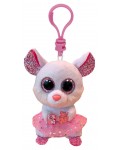 Плюшен ключодържател TY Toys Beanie Boos - Мишлето Nina балерина, 8.5 cm