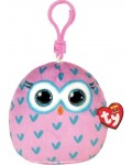 Плюшен ключодържател TY Toys Squish a Boos - Winks бухалче, 8.5 cm