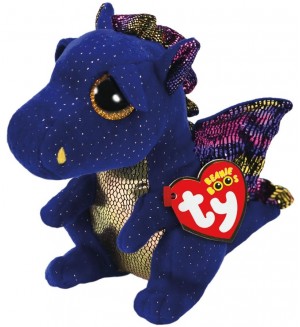 Плюшена играчка TY Toys - Дракон Saffire, 15 cm