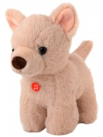 Плюшена играчка Амек Тойс- Чихуахуа, със звук, 19 cm