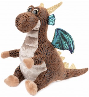 Плюшена играчка Амек Тойс - Дино, кафяв, 22 cm