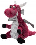 Плюшена играчка Амек Тойс - Дракон, червен, 22 cm