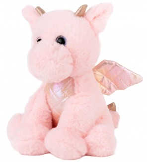 Плюшена играчка Амек тойс - Дракон, розов, 26 cm