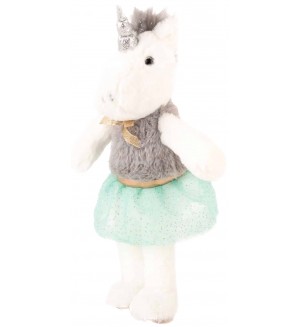 Плюшена играчка Амек Тойс - Еднорог с рокля, 27 cm