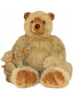 Плюшена играчка Амек Тойс - Голяма мечка с бебе мече, 100 cm