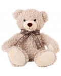 Плюшена играчка Амек Тойс - Къдраво мече с панделка, 30 cm