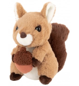 Плюшена играчка Амек Тойс - Катеричка с жълъд, 20 cm