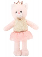 Плюшена играчка Амек Тойс - Коте, розово, 27 cm