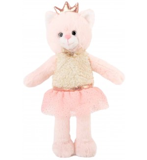 Плюшена играчка Амек Тойс - Коте, розово, 27 cm