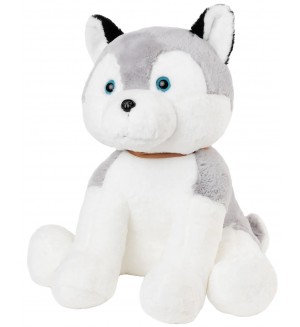 Плюшена играчка Амек Тойс - Куче Хъски, 55 cm