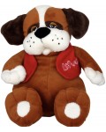 Плюшена играчка Амек Тойс - Куче с яке, 32 cm