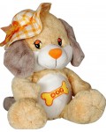 Плюшена играчка Амек Тойс - Куче с жълта шапка, 30 cm