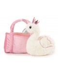 Плюшена играчка Амек Тойс - Лебед в чанта 22 cm