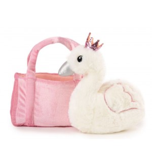 Плюшена играчка Амек Тойс - Лебед в чанта 22 cm