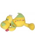 Плюшена играчка Амек Тойс - Легнало куче, жълто, 53 cm