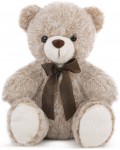 Плюшена играчка Амек Тойс - Мече, бежов меланж, 24 cm