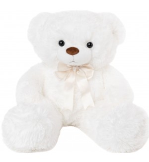 Плюшена играчка Амек Тойс - Мече бяло, 70 cm