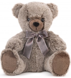 Плюшена играчка Амек Тойс - Мече, кафяв меланж, 24 cm