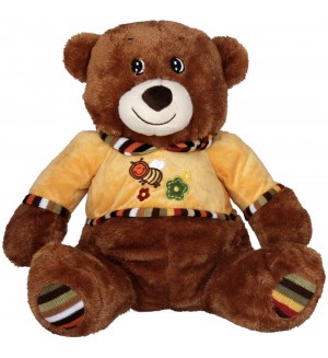 Плюшена играчка Амек Тойс - Мече с блуза, 35 cm