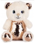 Плюшена играчка Амек Тойс - Мече с пайети, 28 cm