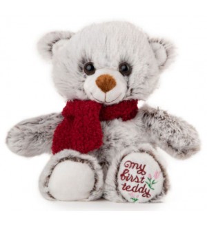 Плюшена играчка Амек Тойс - Мече с шал, 19 cm