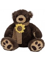 Плюшена играчка Амек Тойс - Мече с шал, 28 cm